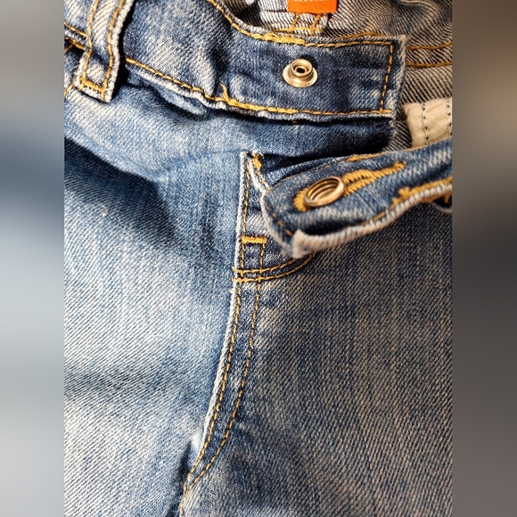 2 pair Children's Place jeans 12-18M boot cut, 18-24M skinny, distressed - Picture 8 of 14